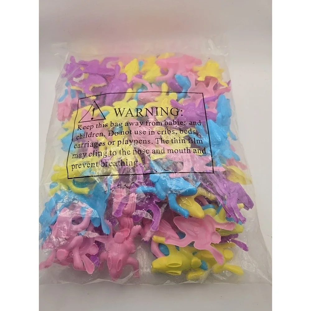 Plastic‎ Colorful Jumping Bunnies (12dz.) - New - Unused